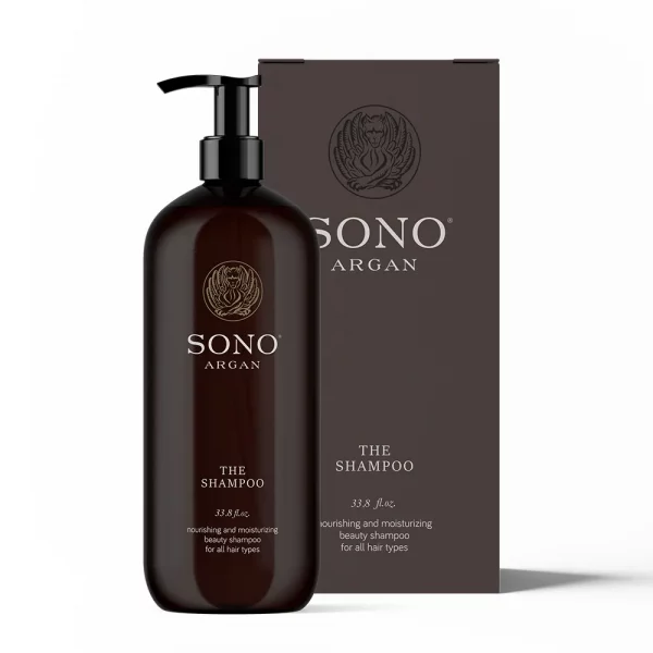 shampoing professionnel sans sulfates sls pour cheveux cassants à l'huile d'argan bio 1l